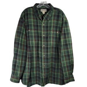 Duluth Trading Company Flannel Plaid Shirt
Long Sleeve Cotton Men's XXL 2XL